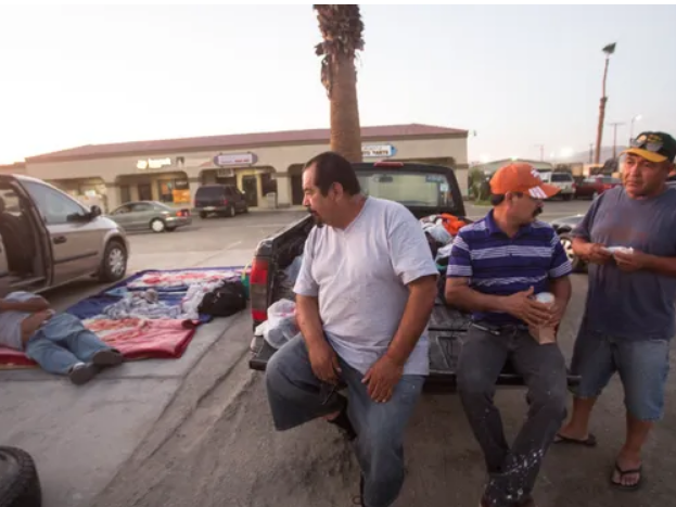 People forced to sleep in parking lots in extreme heat