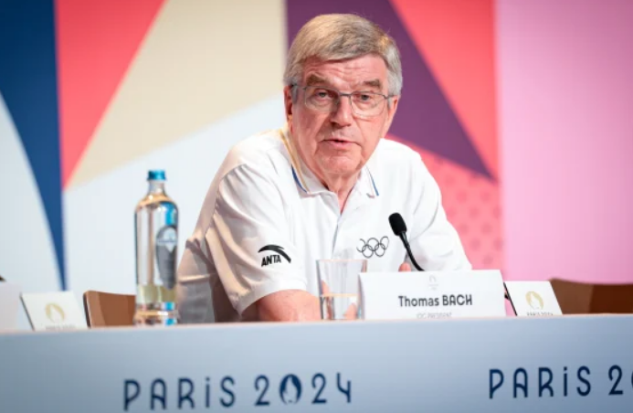 International Olympic Committee President Thomas Bach in Paris on Aug. 3